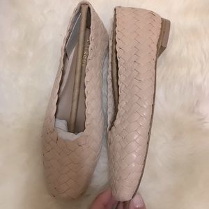 Uterque soft lovely woven leather ballet flats